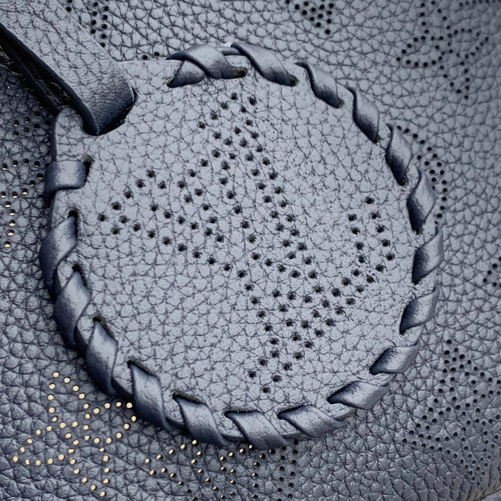 BLOSSOM PM 20 IN DARK BLUE MONOGRAM PERFORATED CALFSKIN