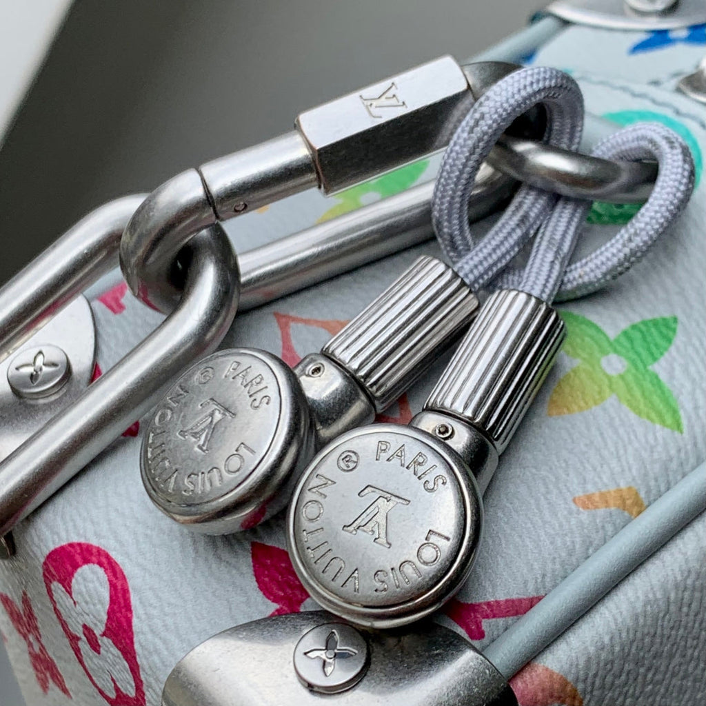 MINI SOFT TRUNK 18.5 IN GREY MONOGRAM ECLIPSE CANVAS MULTICOLOR GRADIANT LOGO