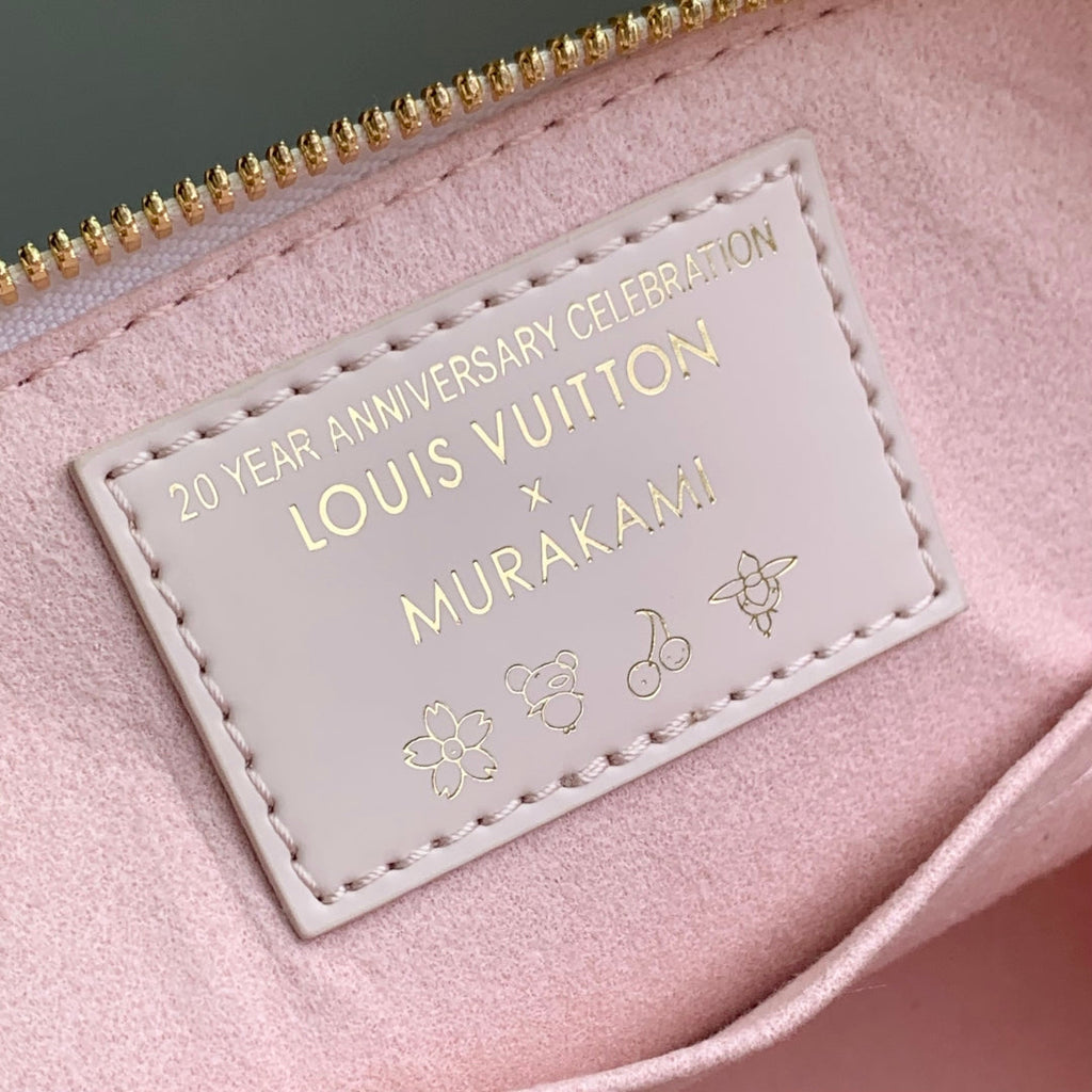 ALMA BB TAKASHI MURAKAMI 23.5 IN PINK CHEEKY CHERRY BLOSSOM EPI CALFSKIN