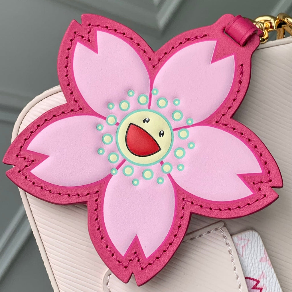 MARELLINI LV X TM 19 IN PINK CHEEKY CHERRY BLOSSOM EPI CALFSKIN
