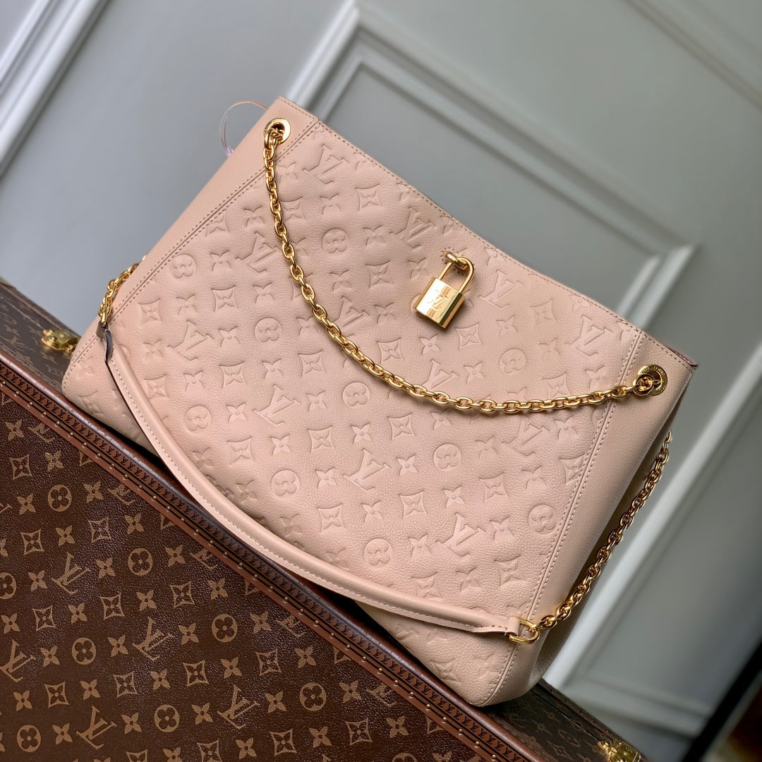 ANYTIME MM 42 IN NUDE PINK MONOGRAM EMPREINTE CALFSKIN