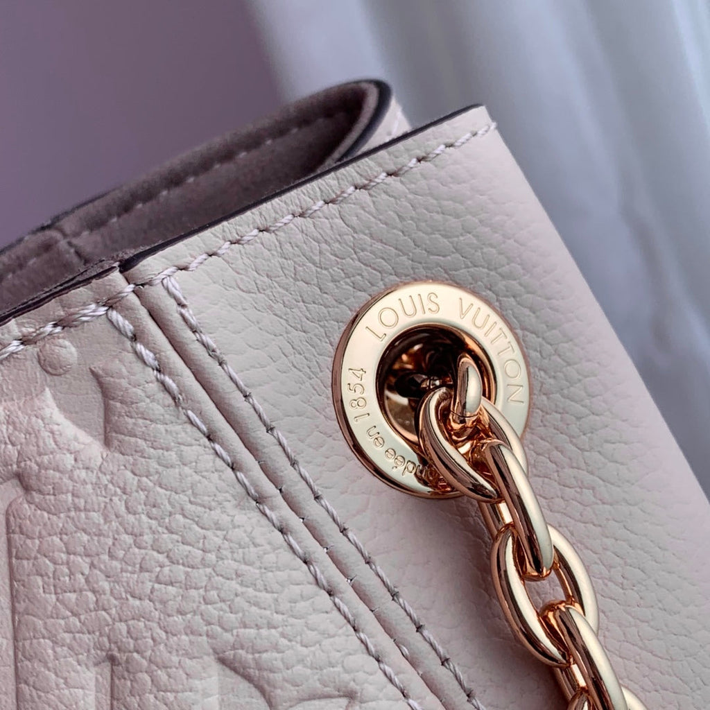 ANYTIME MM 42 IN NUDE PINK MONOGRAM EMPREINTE CALFSKIN