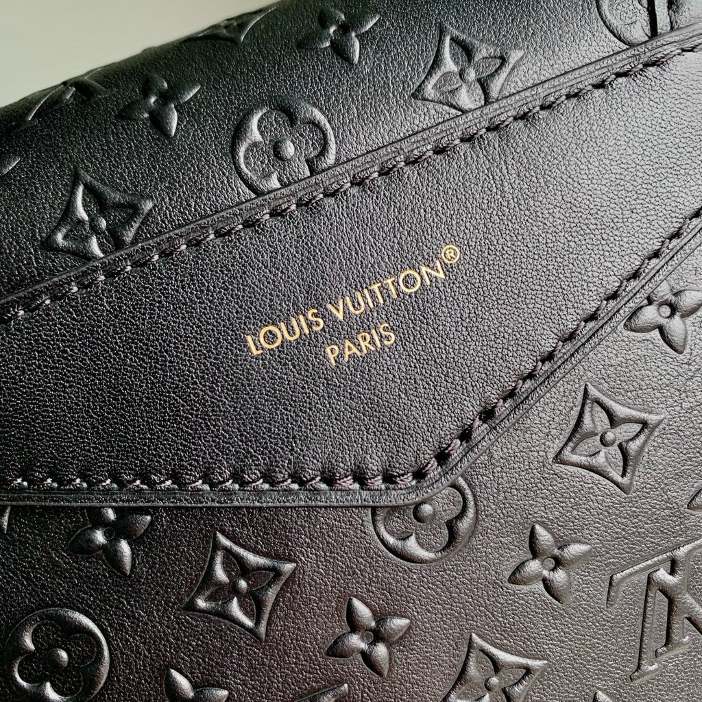 MONTSOURIS BACKPACK 27 IN BLACK MONOGRAM BOLD COATED CALFSKIN