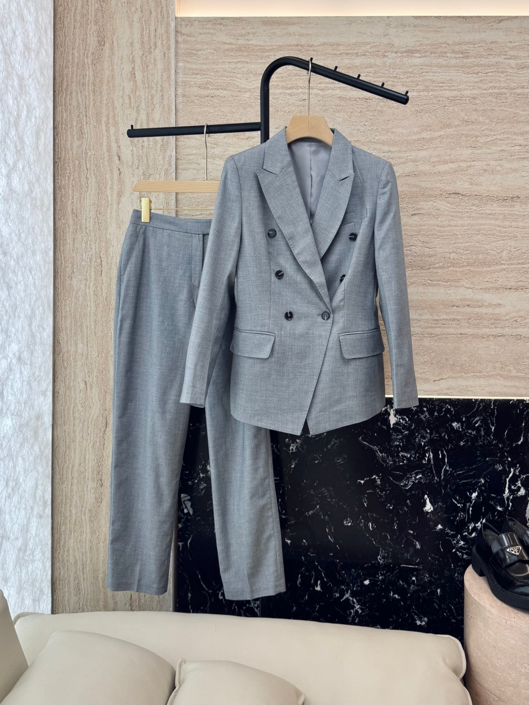 MAX MARA 25S SET VEST BLAZER 012