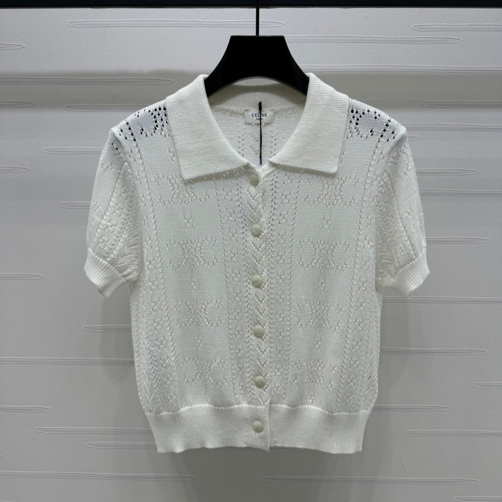 CELINE 25S POLO NECK CARDIGAN 264100