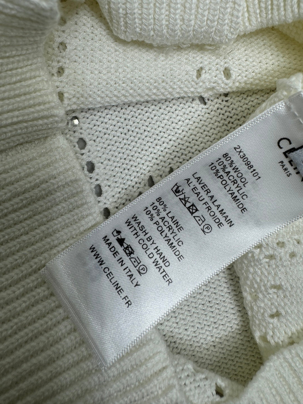 CELINE 25S POLO NECK CARDIGAN 264100