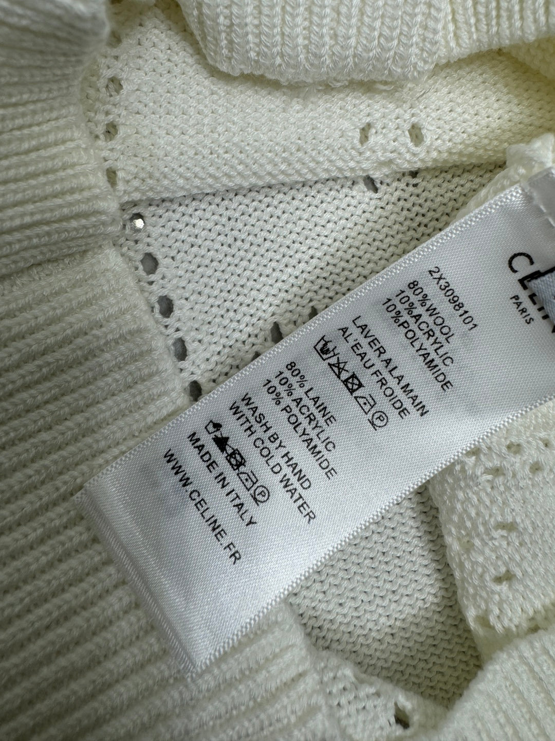 CELINE 25S POLO NECK CARDIGAN 264100