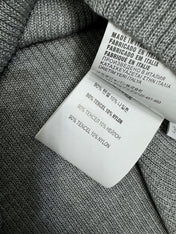 MIUMIU CREW NECK SHORT-SLEEVE SHEER KNIT TOP 274812