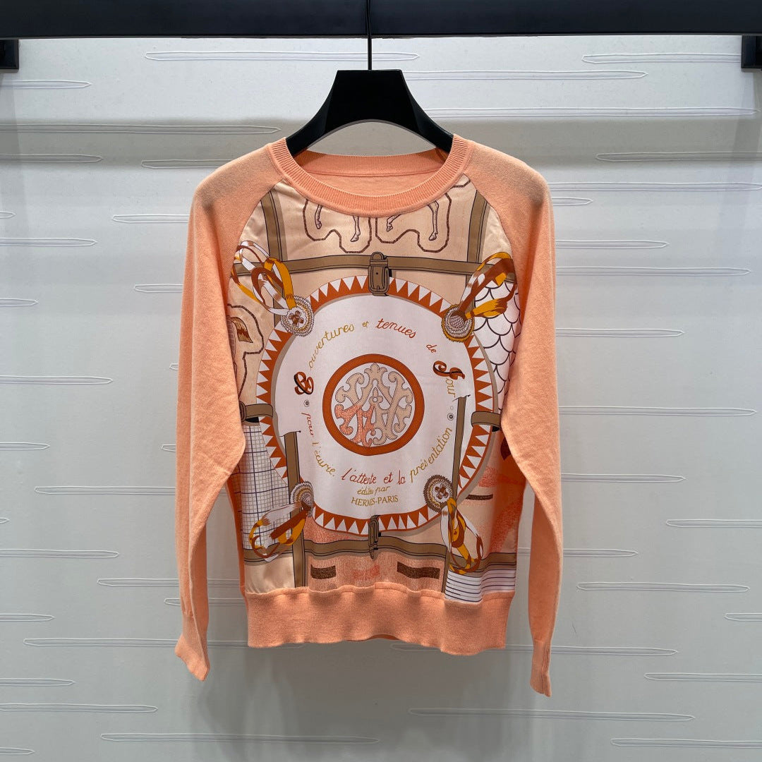 HERMES 25S LONG-SLEEVE CREW-NECK SWEATER 289