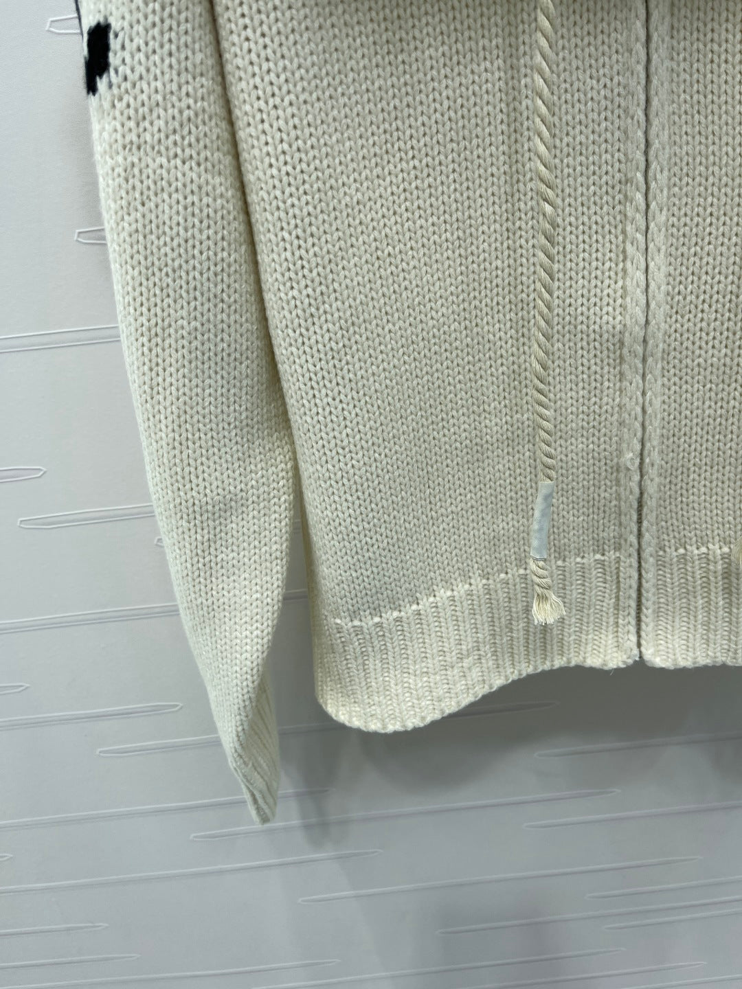 CELINE 25S HOODED CARDIGAN WITH FUR TRIM 0089