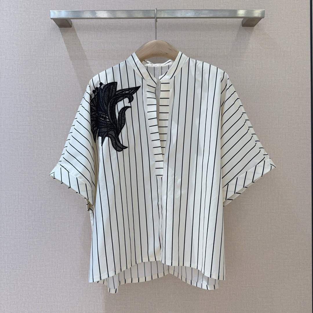 LV 25S VERTICAL STRIPED SHIRT 0148