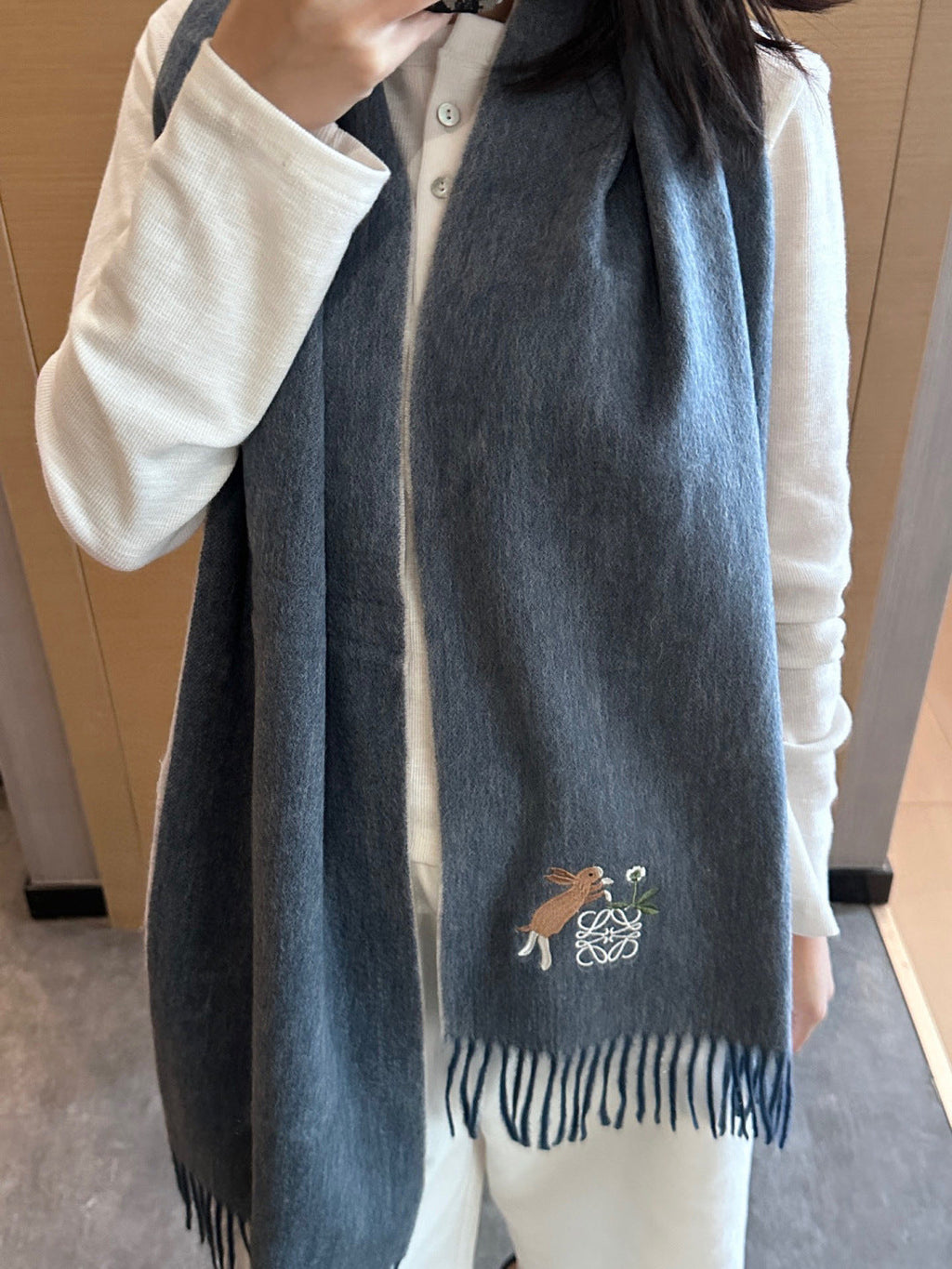 LOEWE 25S SCARF 180 IN CASHMERE 858167