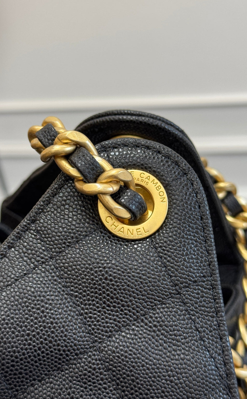 CHANEL 25S HOBO BAG 30 IN BLACK CAVIAR