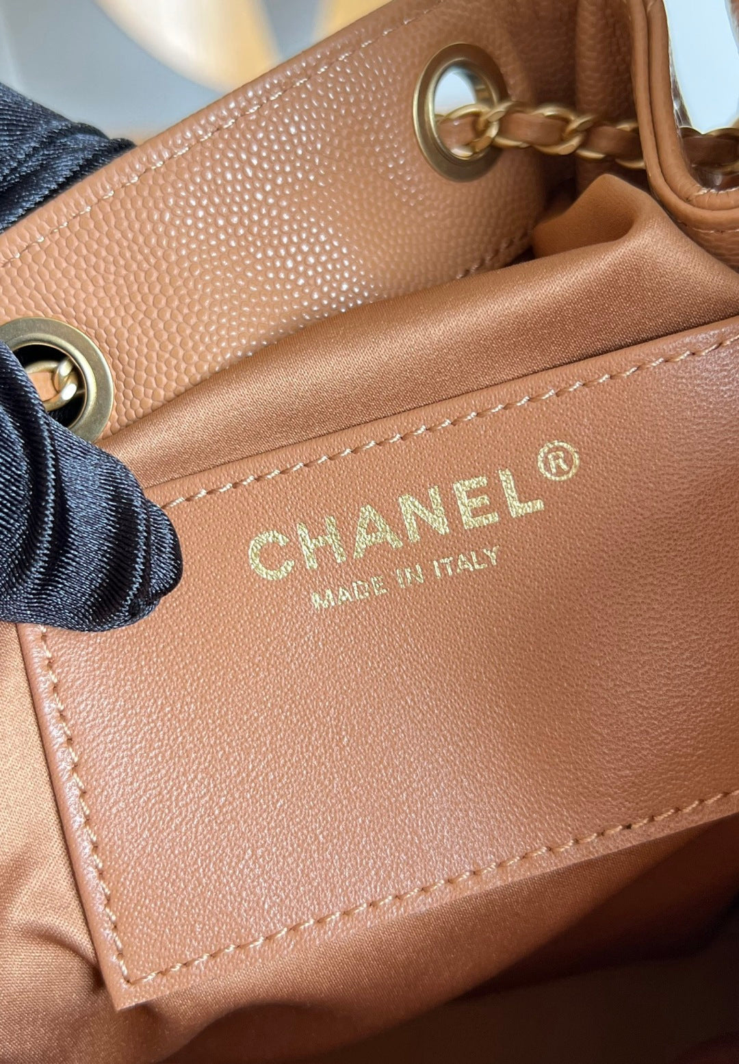 CHANEL 25S HOBO BAG 30 IN CARAMEL BROWN CAVIAR WITH GOLD HARDWARE