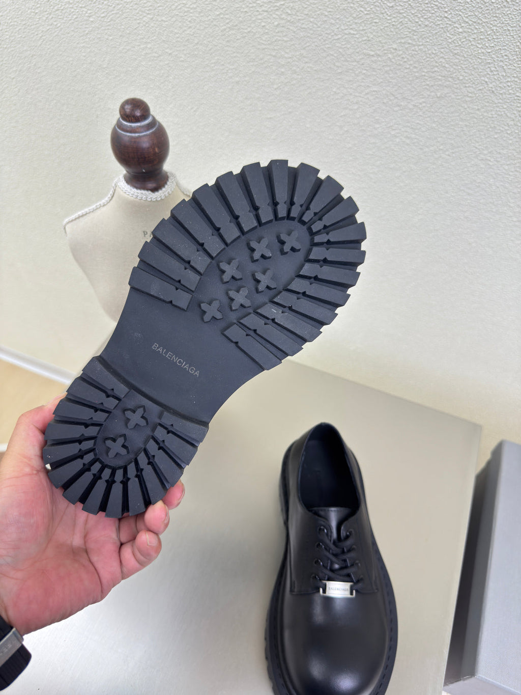 STOMPER DERBY IN BLACK SOFT LAMBSKIN