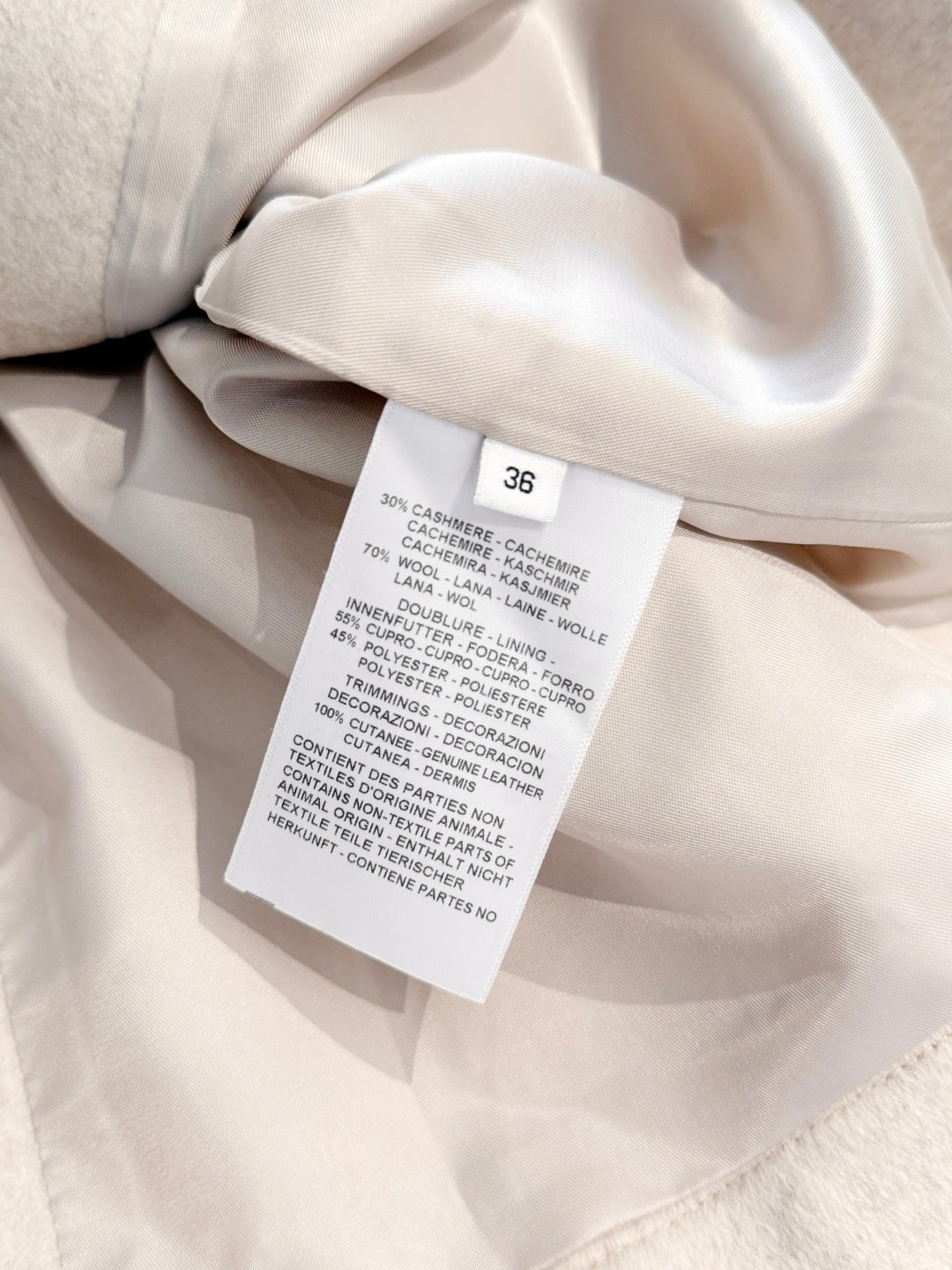 HERMES 25S CASHMERE COAT 309