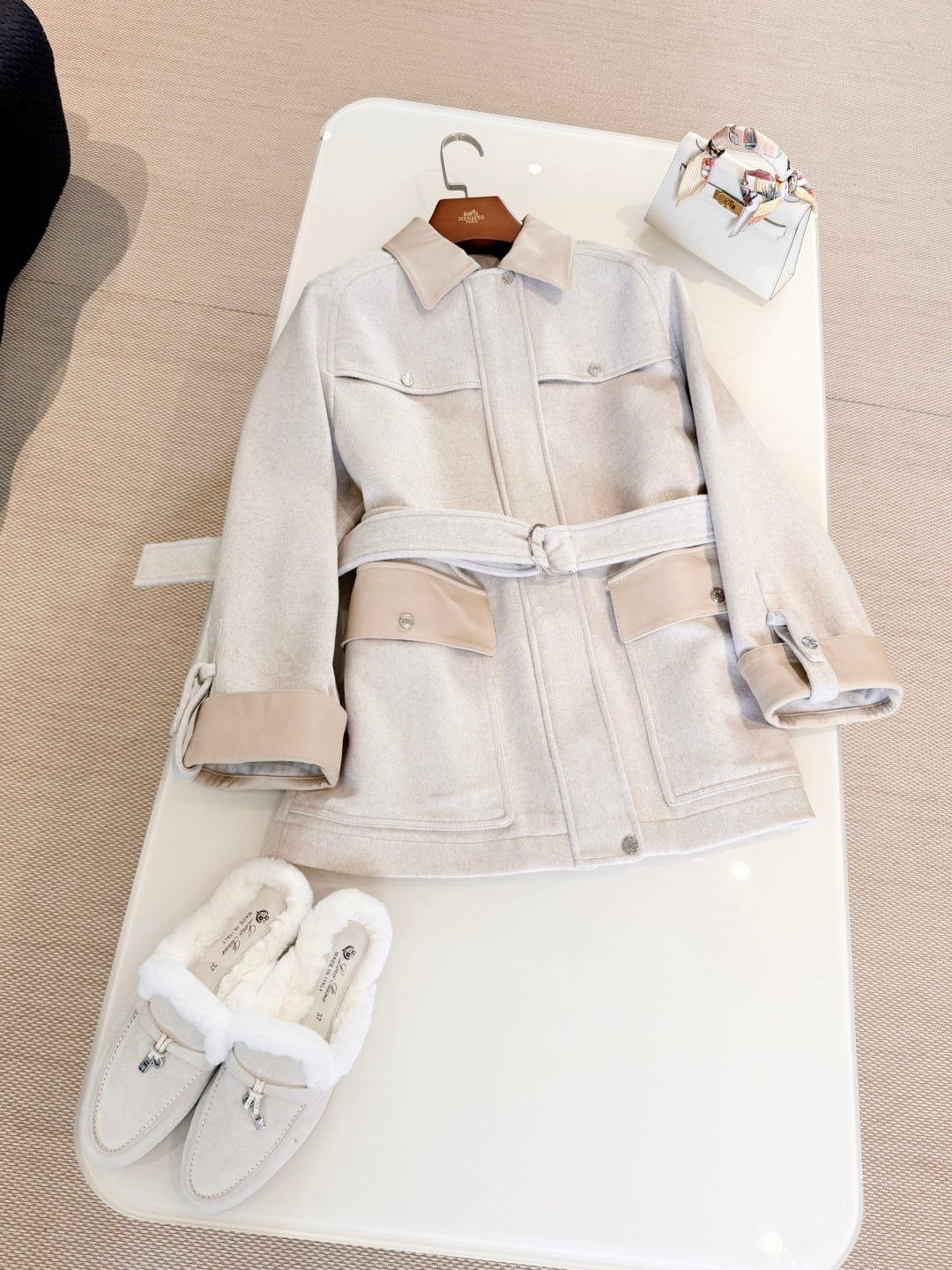 HERMES 25S CASHMERE COAT 309