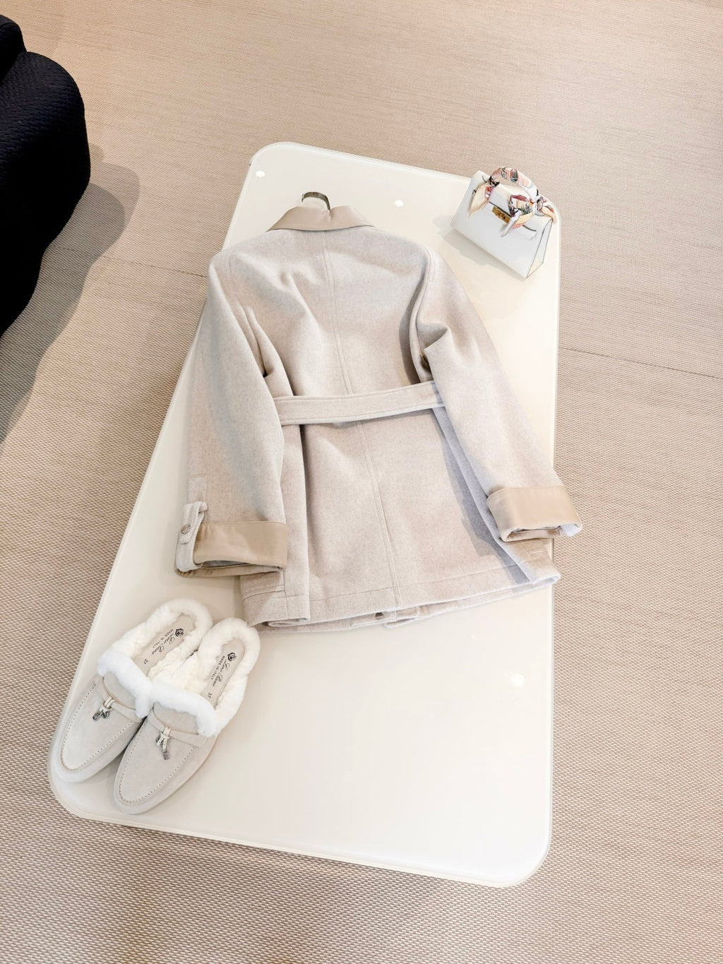 HERMES 25S CASHMERE COAT 309