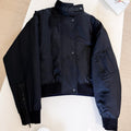 HERMES 25S QUILTED WINDJACKET WITH STAND COLLAR 308