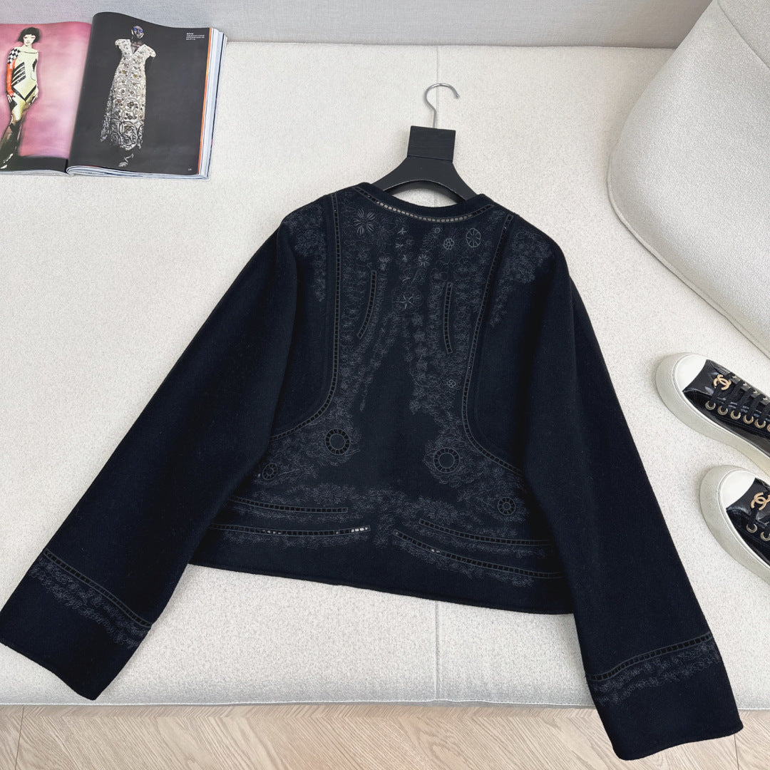 HERMES 25S SHORT CASHMERE COAT 193