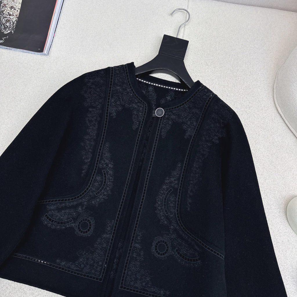 HERMES 25S SHORT CASHMERE COAT 193