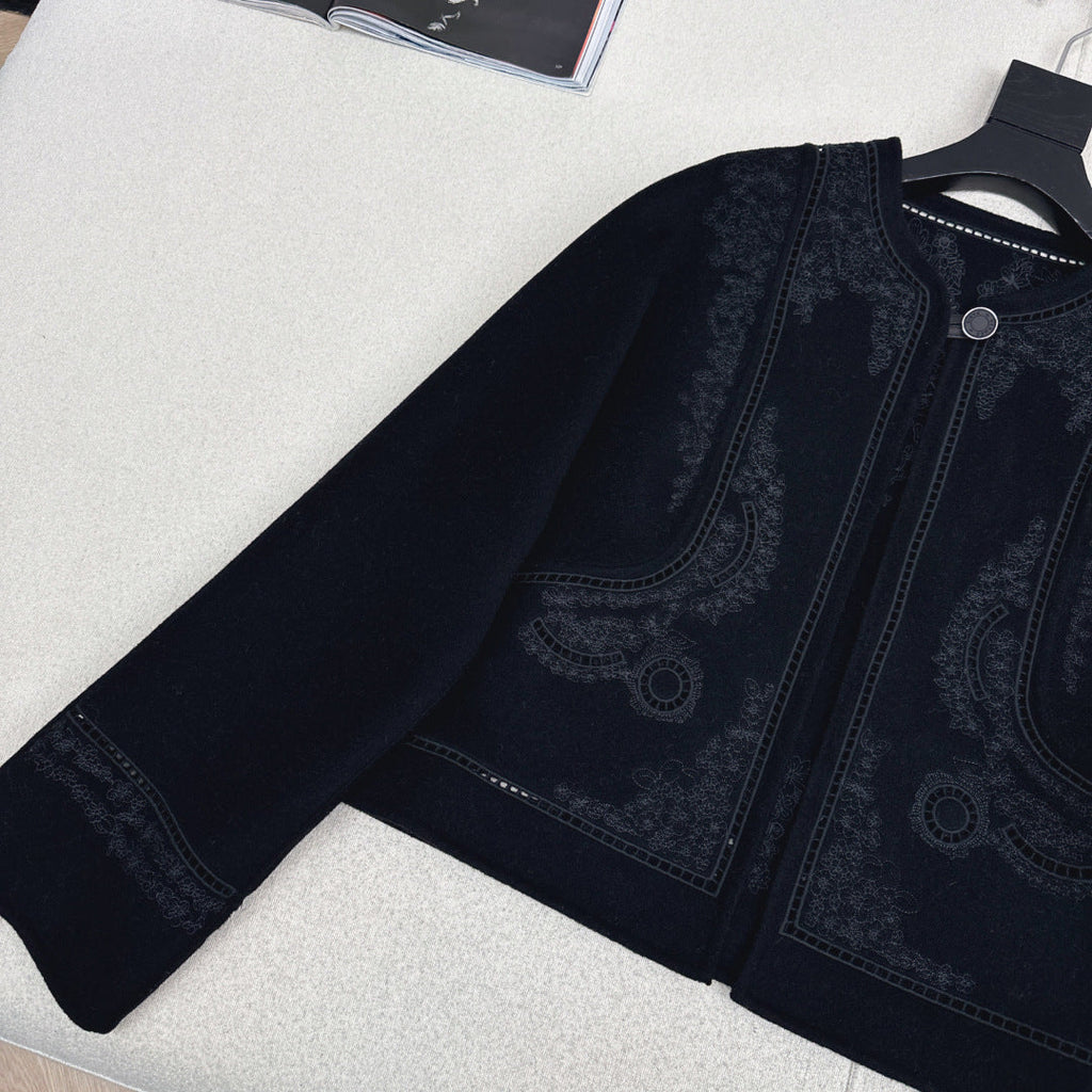 HERMES 25S SHORT CASHMERE COAT 193