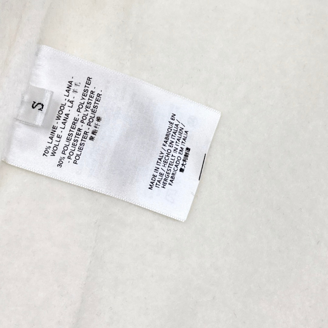 HERMES 25S DOUBLE-FACED WOOL STAND-COLLAR COAT 188