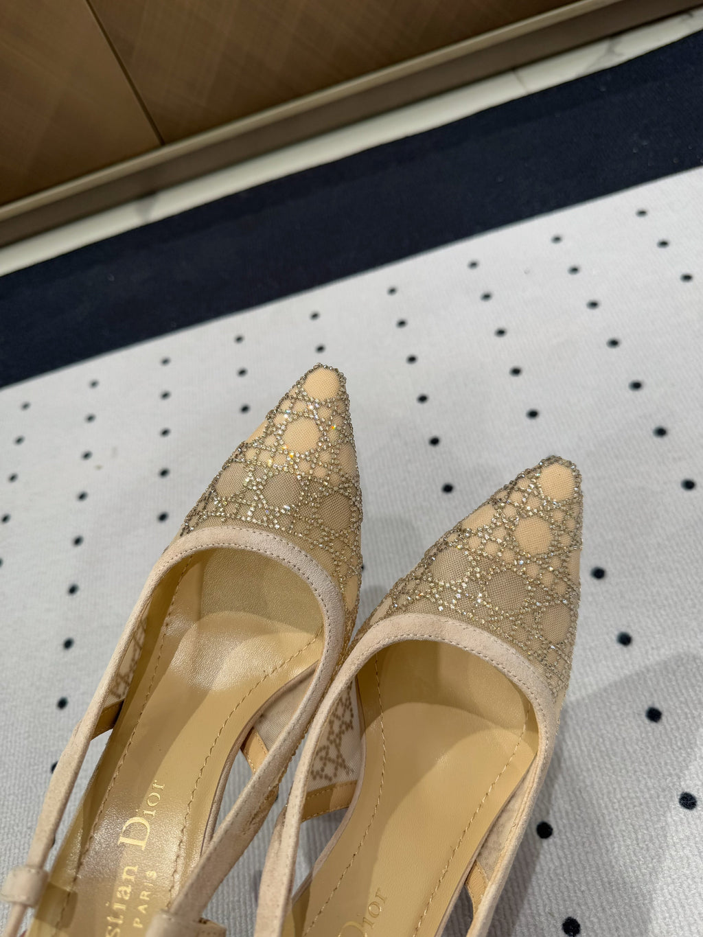 HIGH HEELS SLINGBACK IN CAMEL BEIGE LAMB SUEDE 10 CM