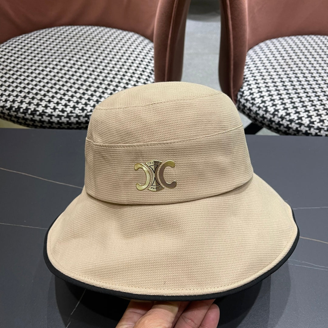 BUCKET HAT MODEL 650291 IN DARK BEIGE FABRIC