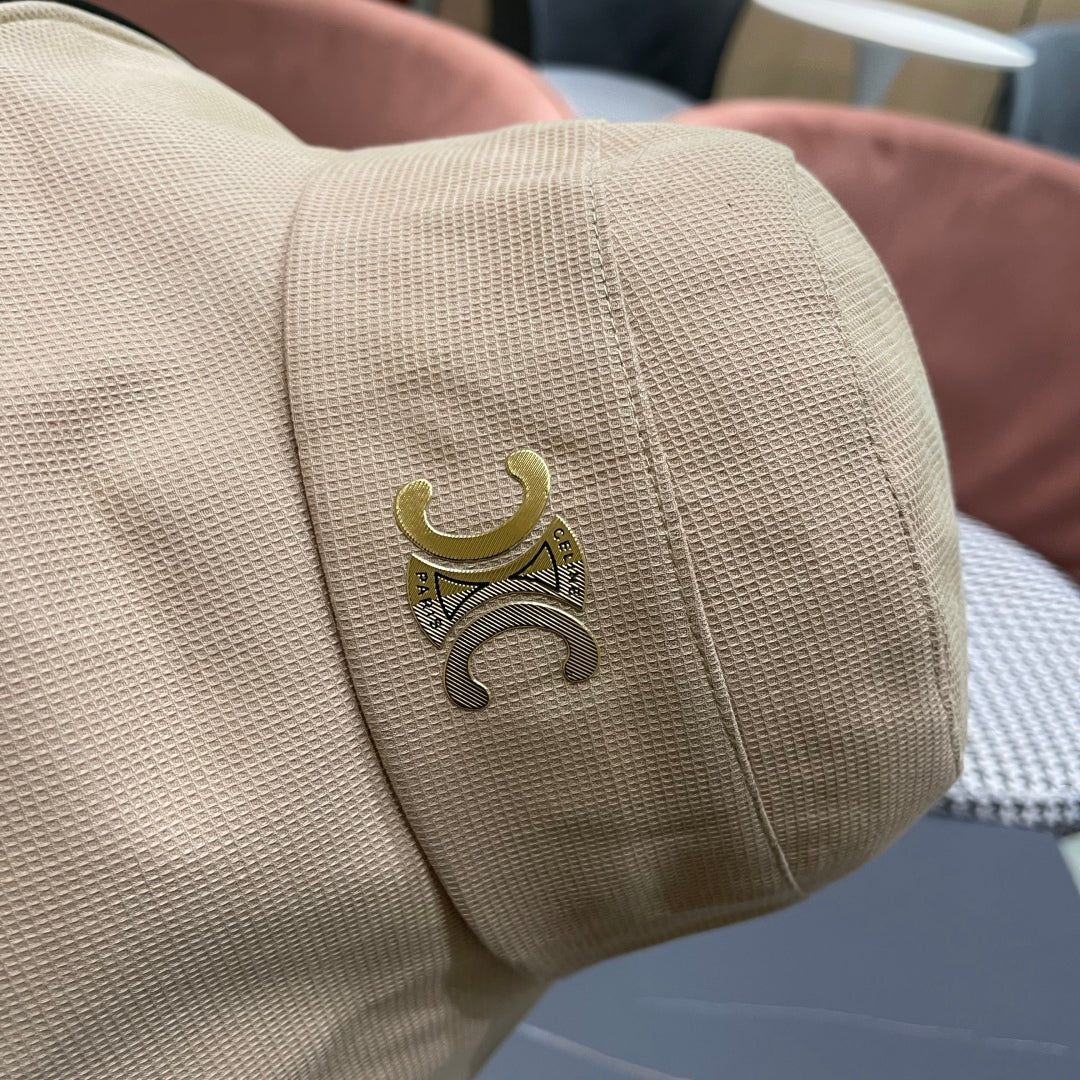 BUCKET HAT MODEL 650291 IN DARK BEIGE FABRIC