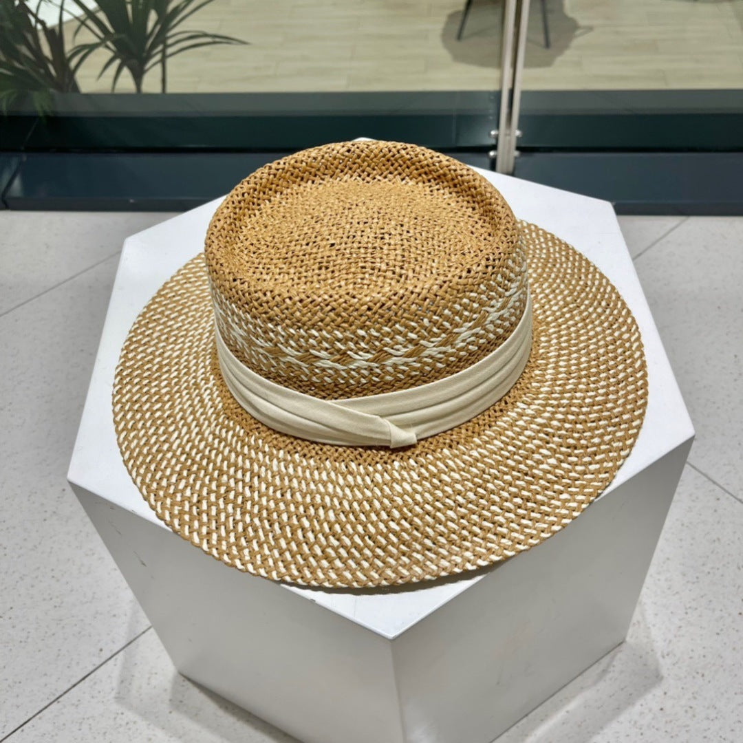 WIDE BRIM HAT MODEL 652047 IN WOVEN STRAW