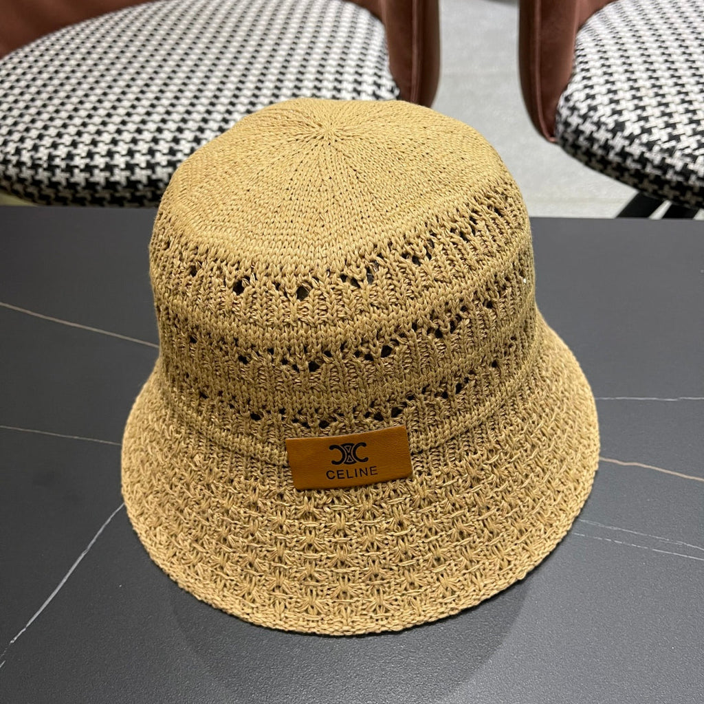 BUCKET HAT MODEL 651869 IN DARK BEIGE CROCHET