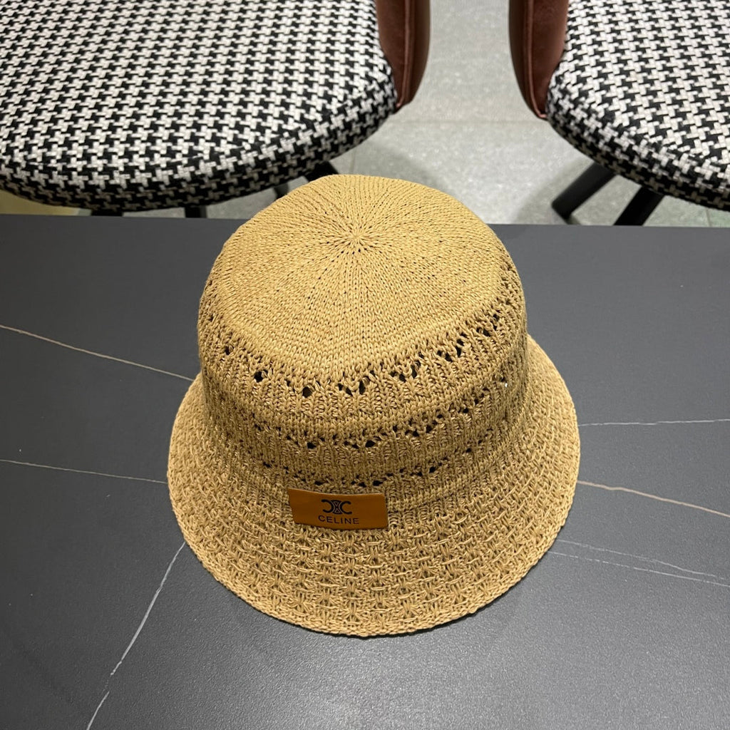 BUCKET HAT MODEL 651869 IN DARK BEIGE CROCHET