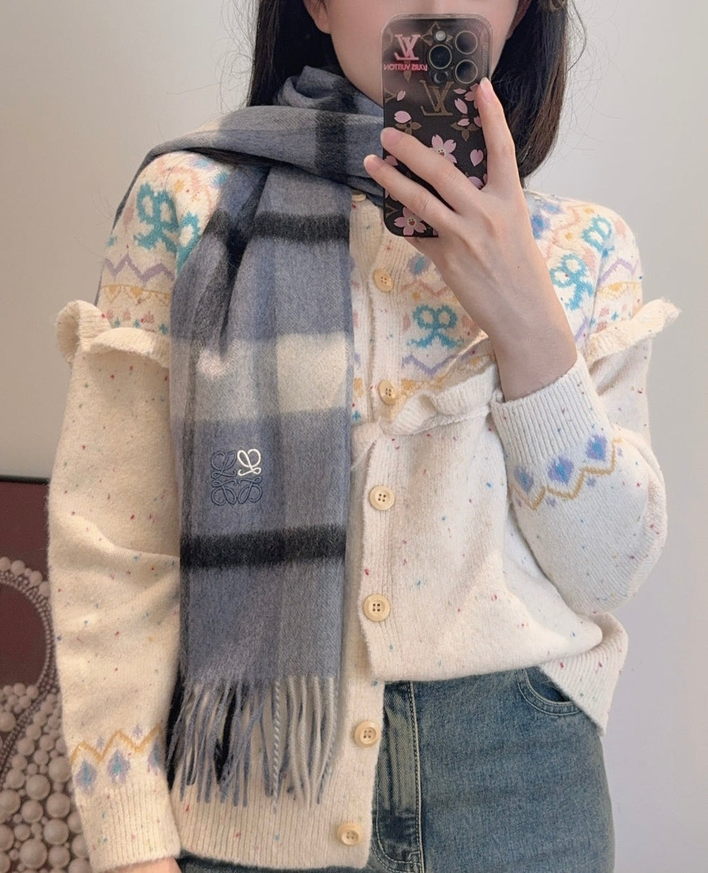 LOEWE 25S SCARF 180 IN CASHMERE 858262