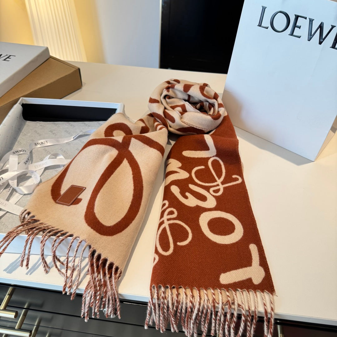 LOEWE 25S SCARF 180 IN CASHMERE WOOL 861446