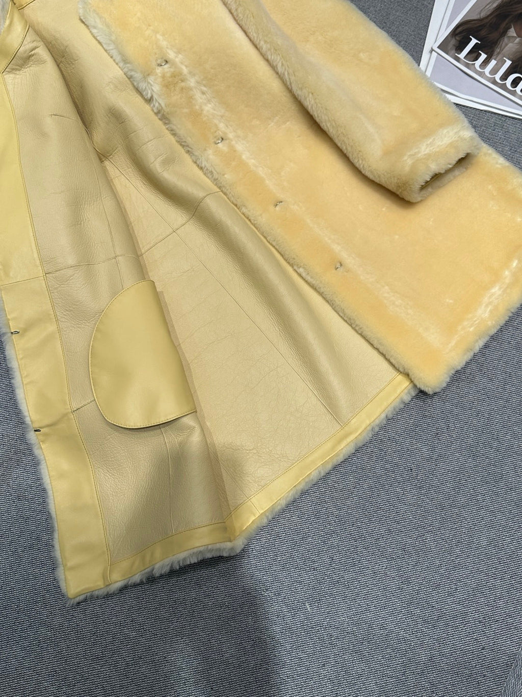 CHANEL 25S SHEEP FUR COAT 504