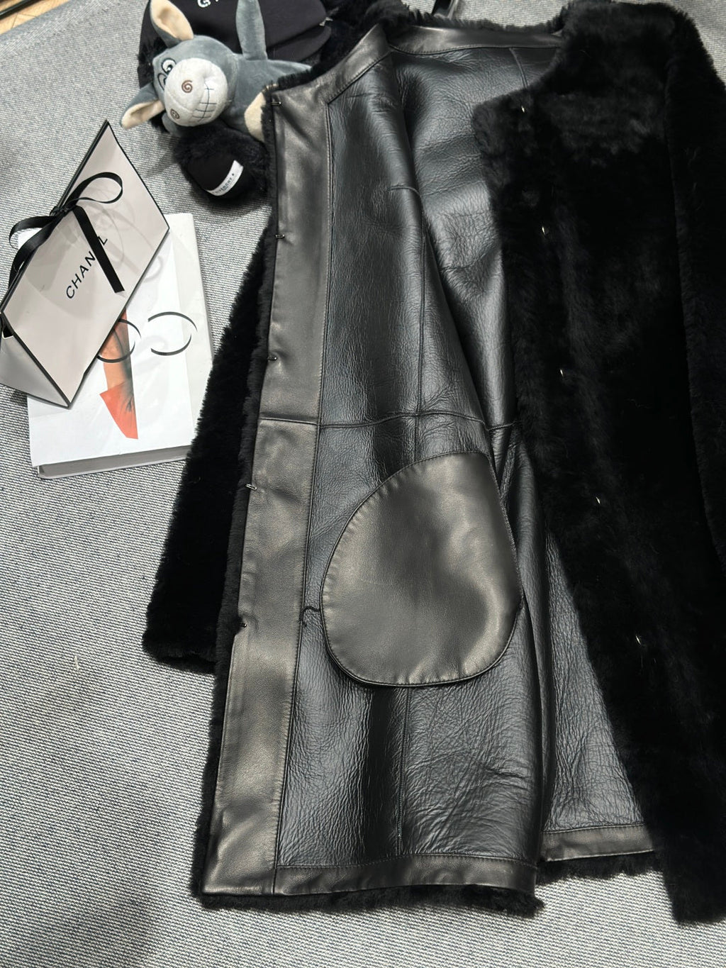 CHANEL 25S SHEEP FUR COAT 505