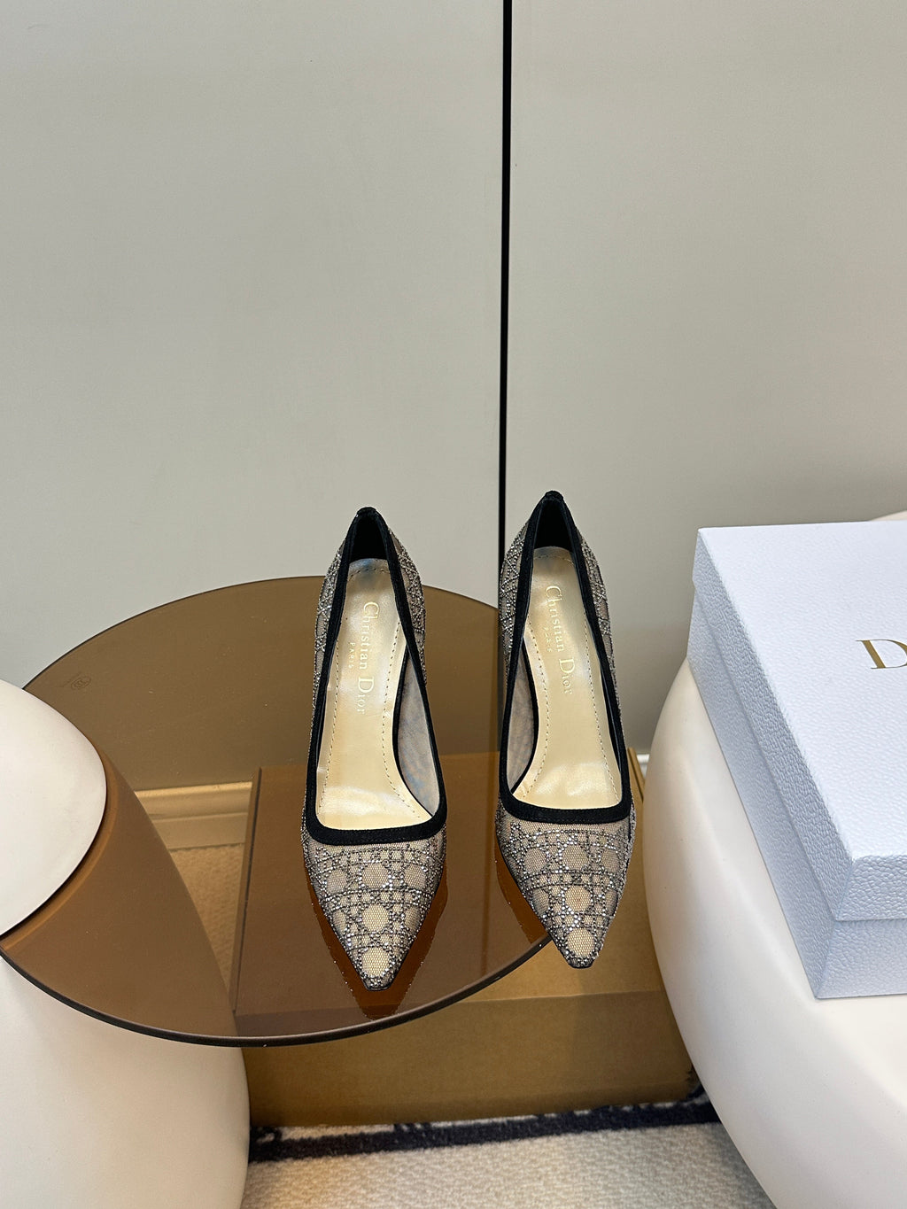 HIGH HEELS PUMP IN BLACK LAMB SUEDE 10 CM