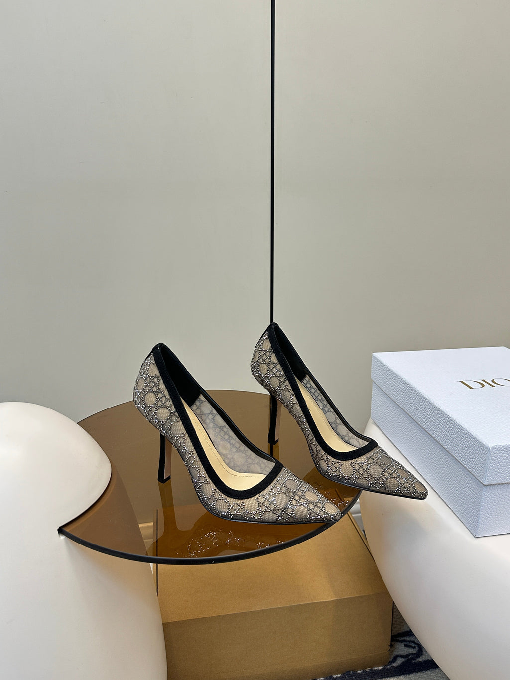 HIGH HEELS PUMP IN BLACK LAMB SUEDE 10 CM