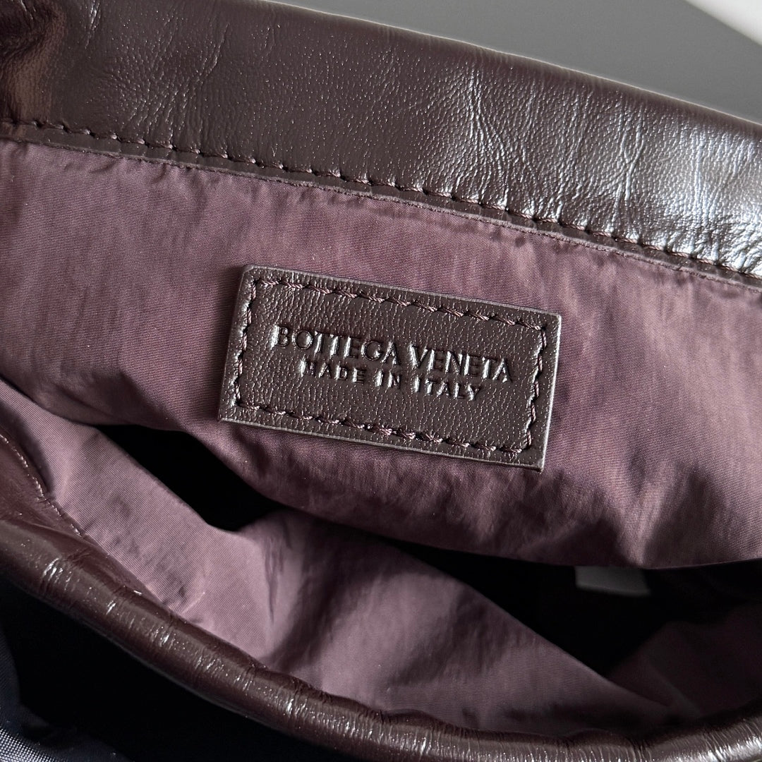 SMALL DUSTBAG 21 IN DARK BROWN LAMBSKIN