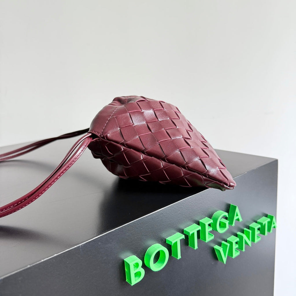 SMALL DUSTBAG 21 IN BURGUNDY LAMBSKIN