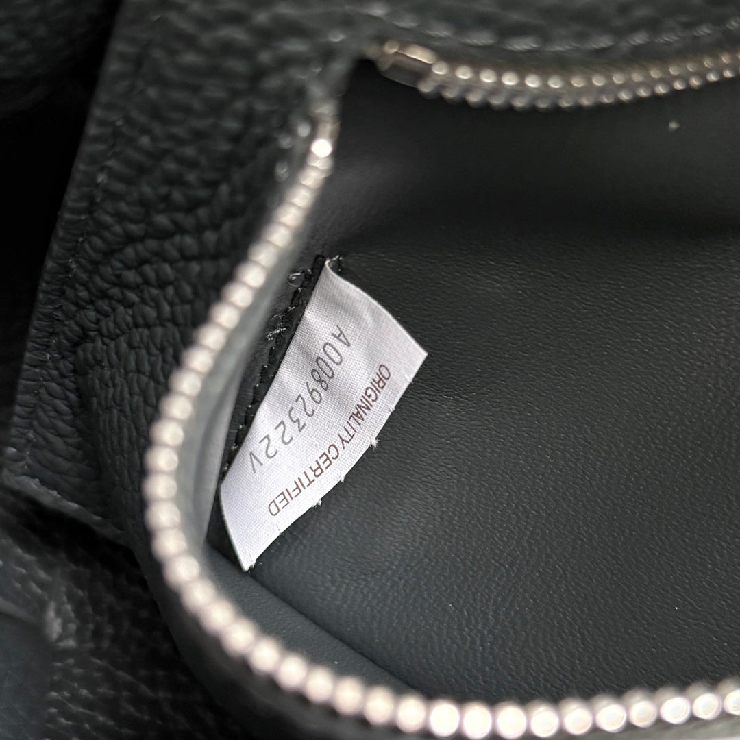 BOTTEGA VENETA 25S DIAGO 22 IN STEEL GRAY CALFSKIN SILVER HARDWARE