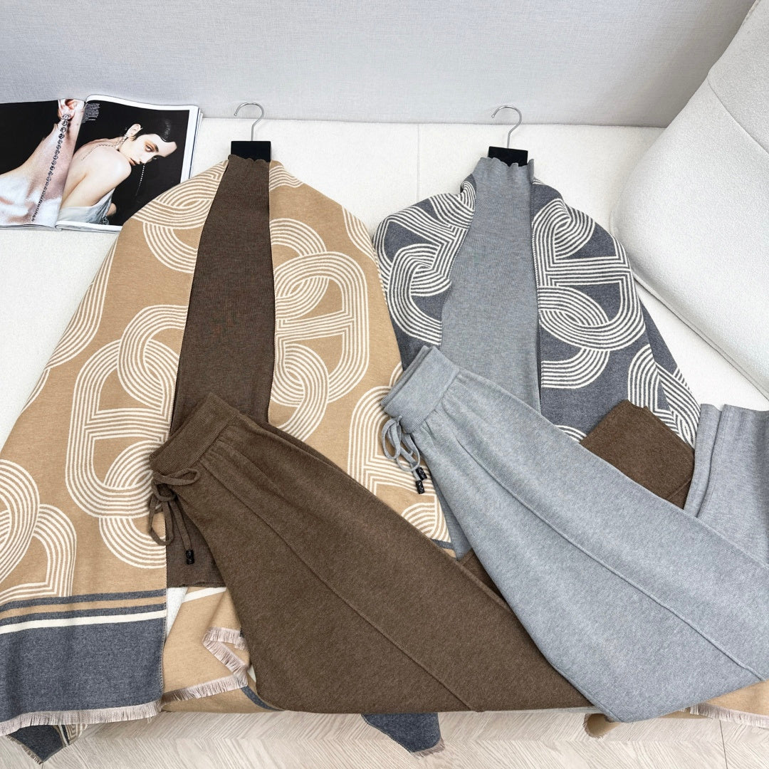 HERMES 25S THREE-PIECE KNIT SET 222