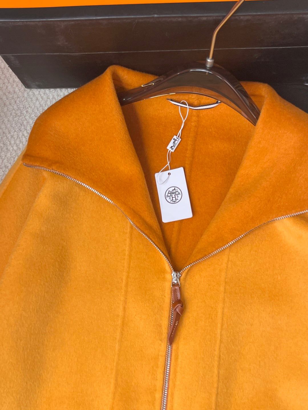 HERMES 25S REVERSIBLE LONG CASHMERE COAT 244