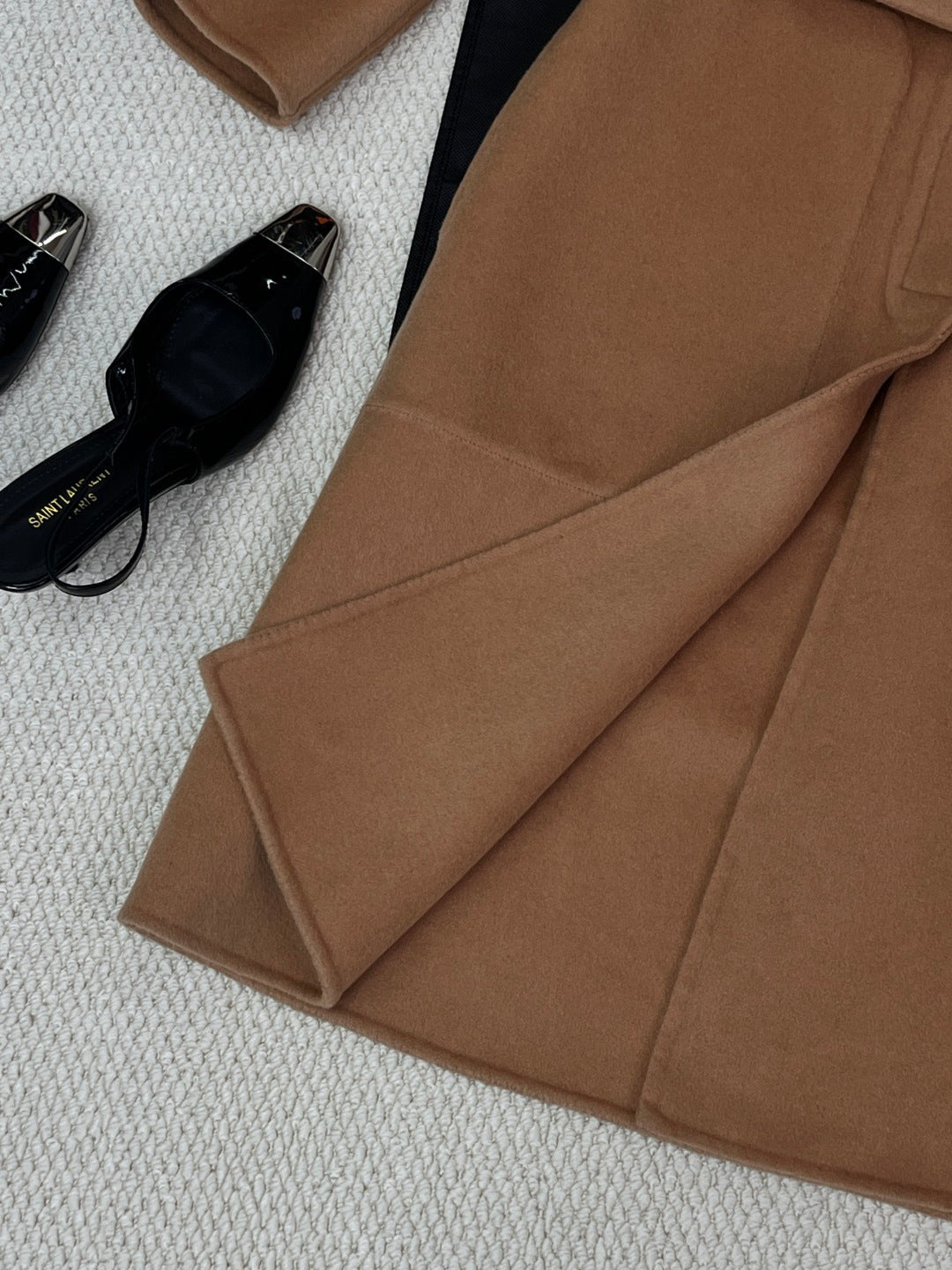 HERMES 25S REVERSIBLE LONG CASHMERE COAT 242