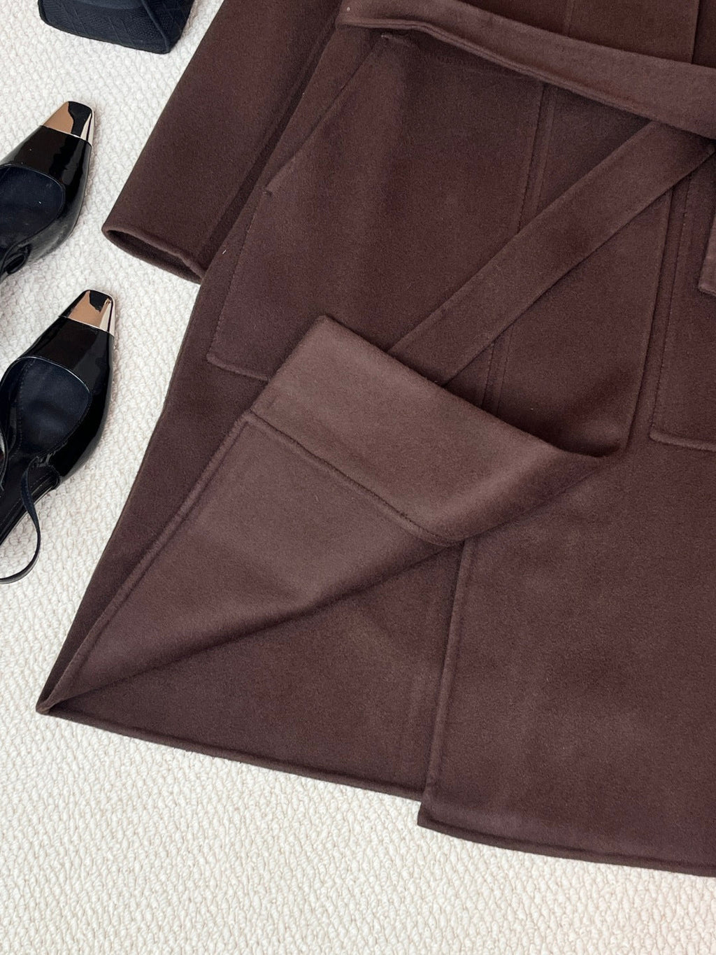 HERMES 25S REVERSIBLE LONG CASHMERE COAT 237