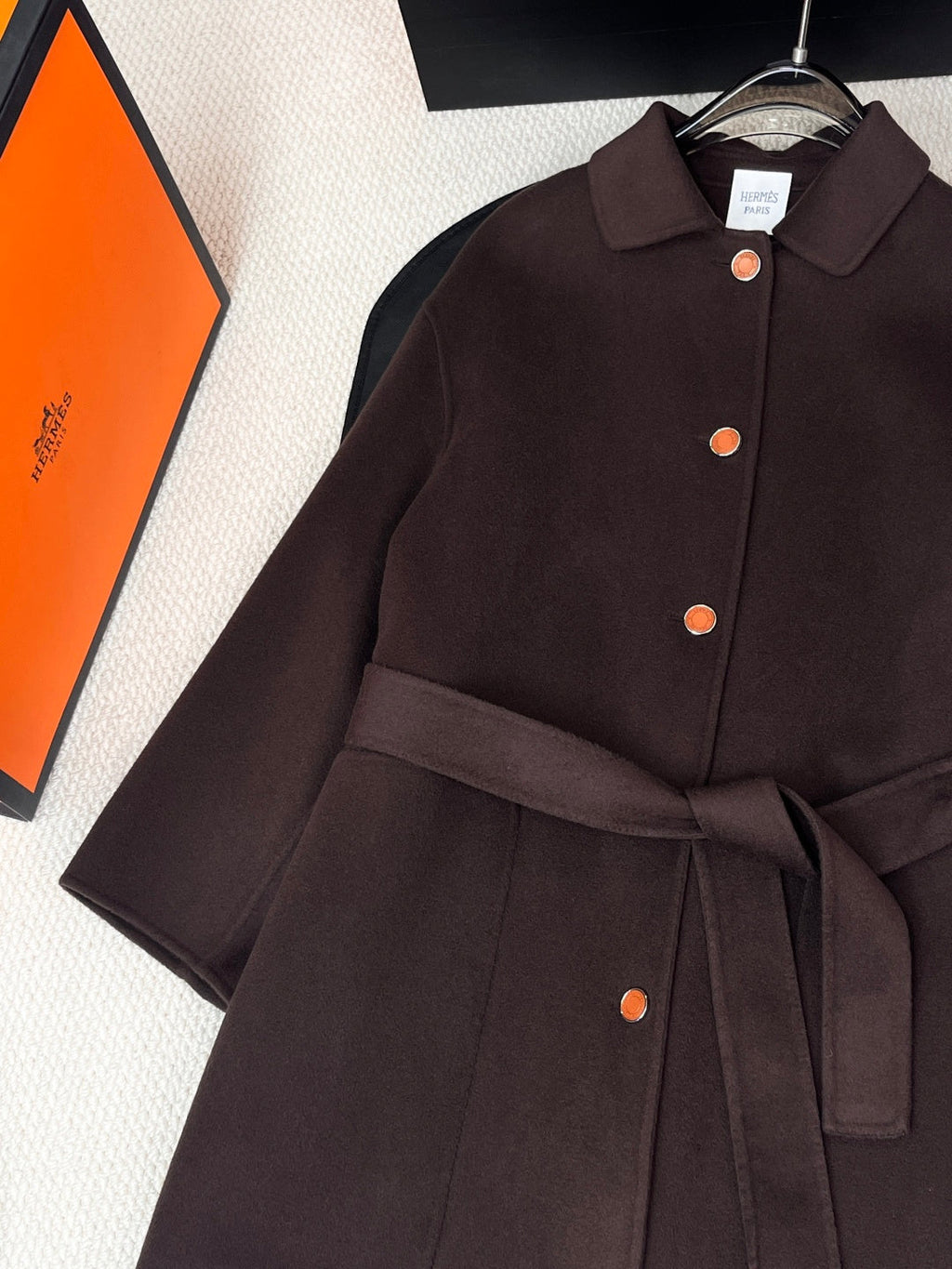 HERMES 25S CASHMERE COAT 212