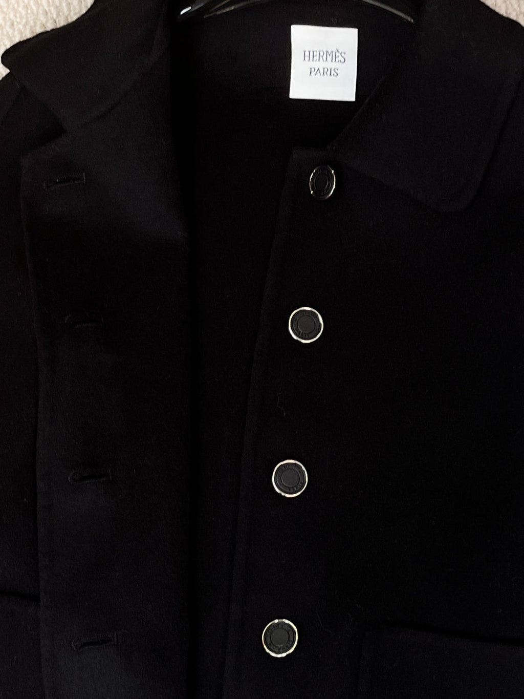 HERMES 25S SHORT CASHMERE COAT 211