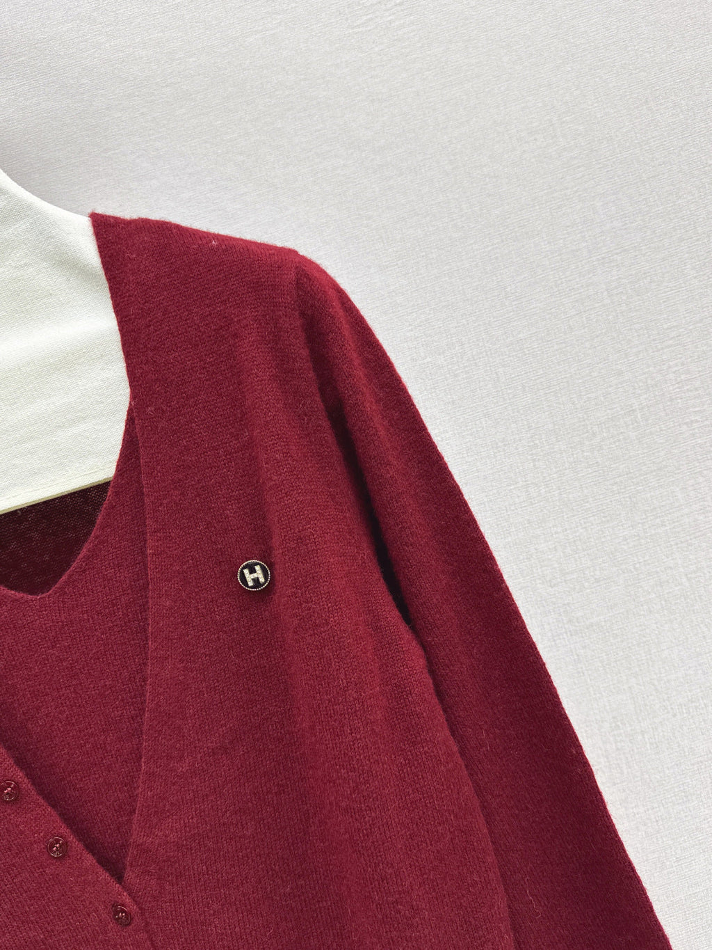 HERMES 25S V-NECK SWEATER 256