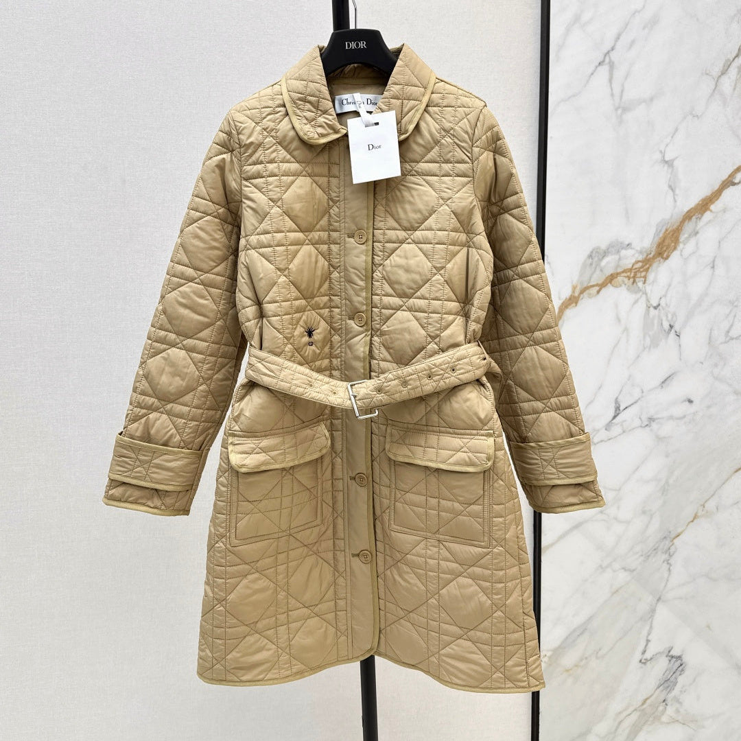 DIOR 25S LONG STAND COLLAR COAT 531